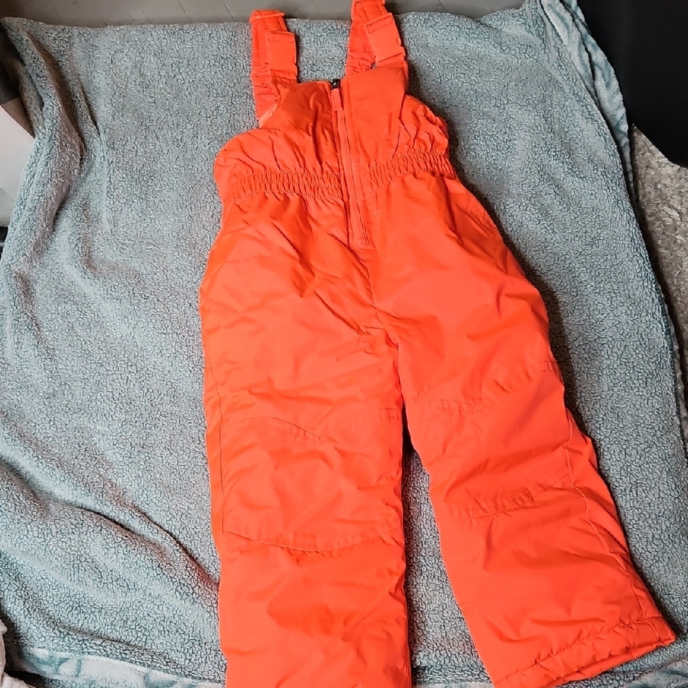 Vibrant Orange Kids Overalls
